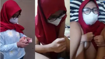 BO Cewek Random Berhijab di Kosan
